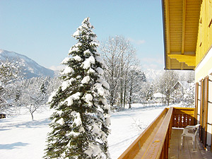 Winterlandschaft vom Balkon
